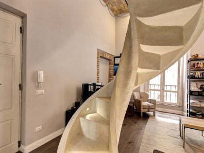 A Stylish Contemporary Home with Spiral Staircase in Rome, Italy by MOB ARCHITECTS (14)