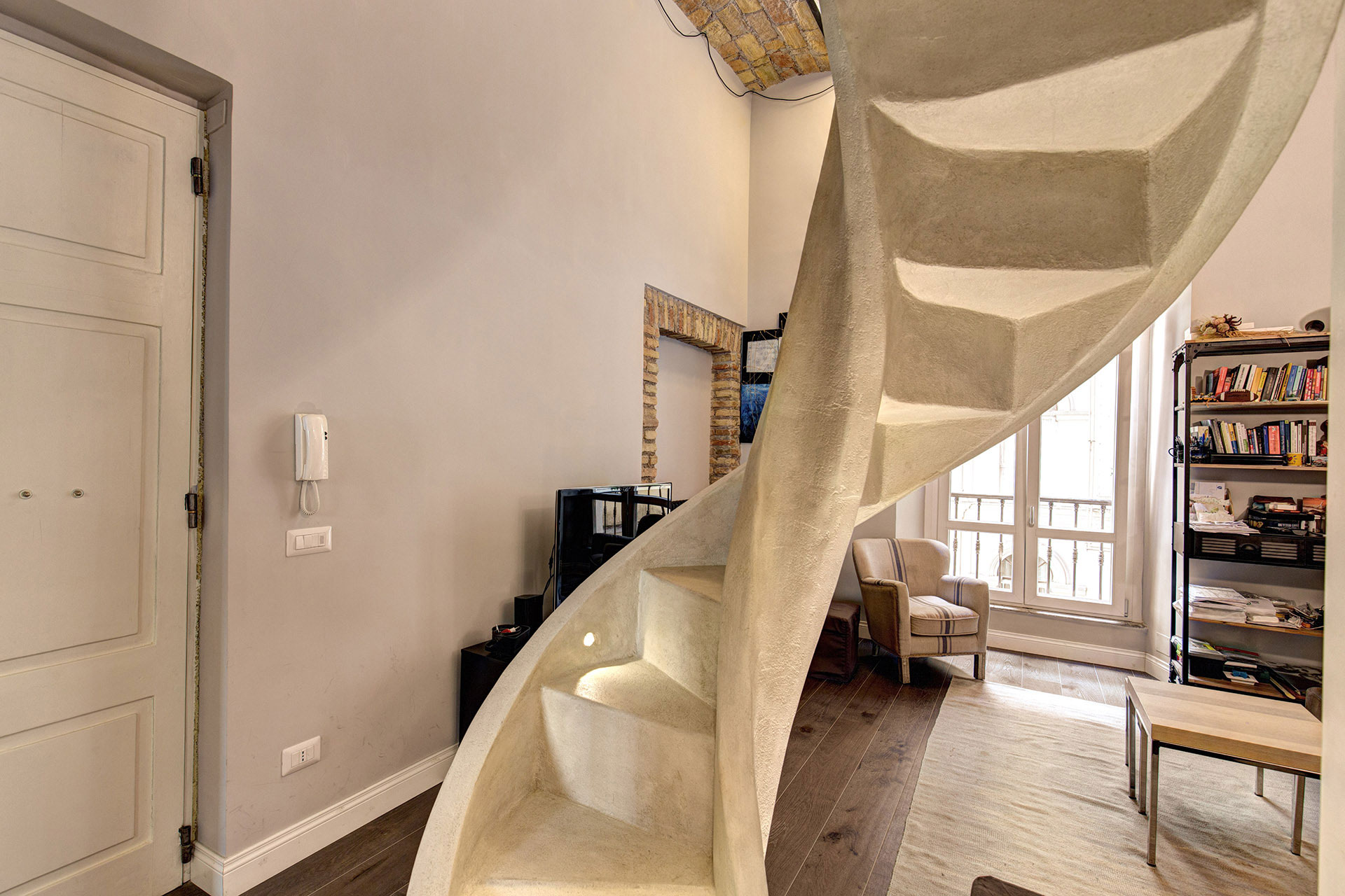A Stylish Contemporary Home with Spiral Staircase in Rome, Italy by MOB ARCHITECTS (14)