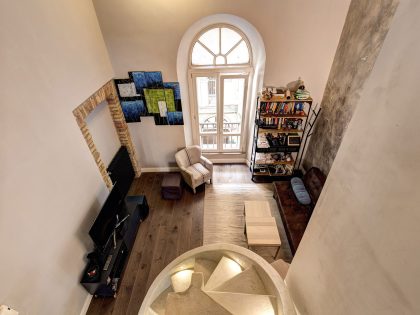 A Stylish Contemporary Home with Spiral Staircase in Rome, Italy by MOB ARCHITECTS (21)