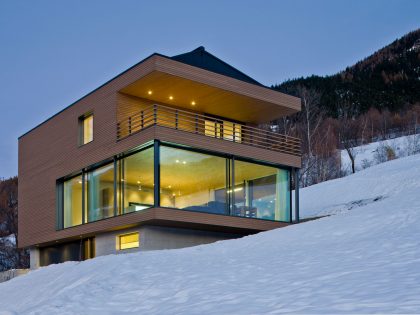 A Stylish Contemporary Home with Stunning Views in Termen, Switzerland