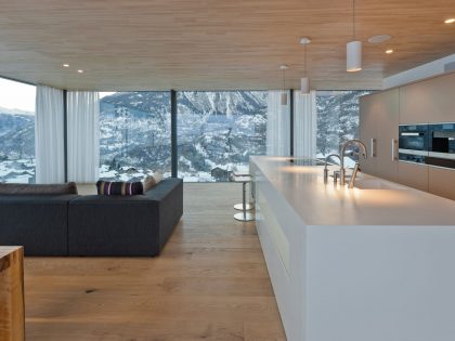 A Stylish Contemporary Home with Stunning Views in Termen, Switzerland by Matthias Werlen Architektur and Zeiter + Berchtold (2)