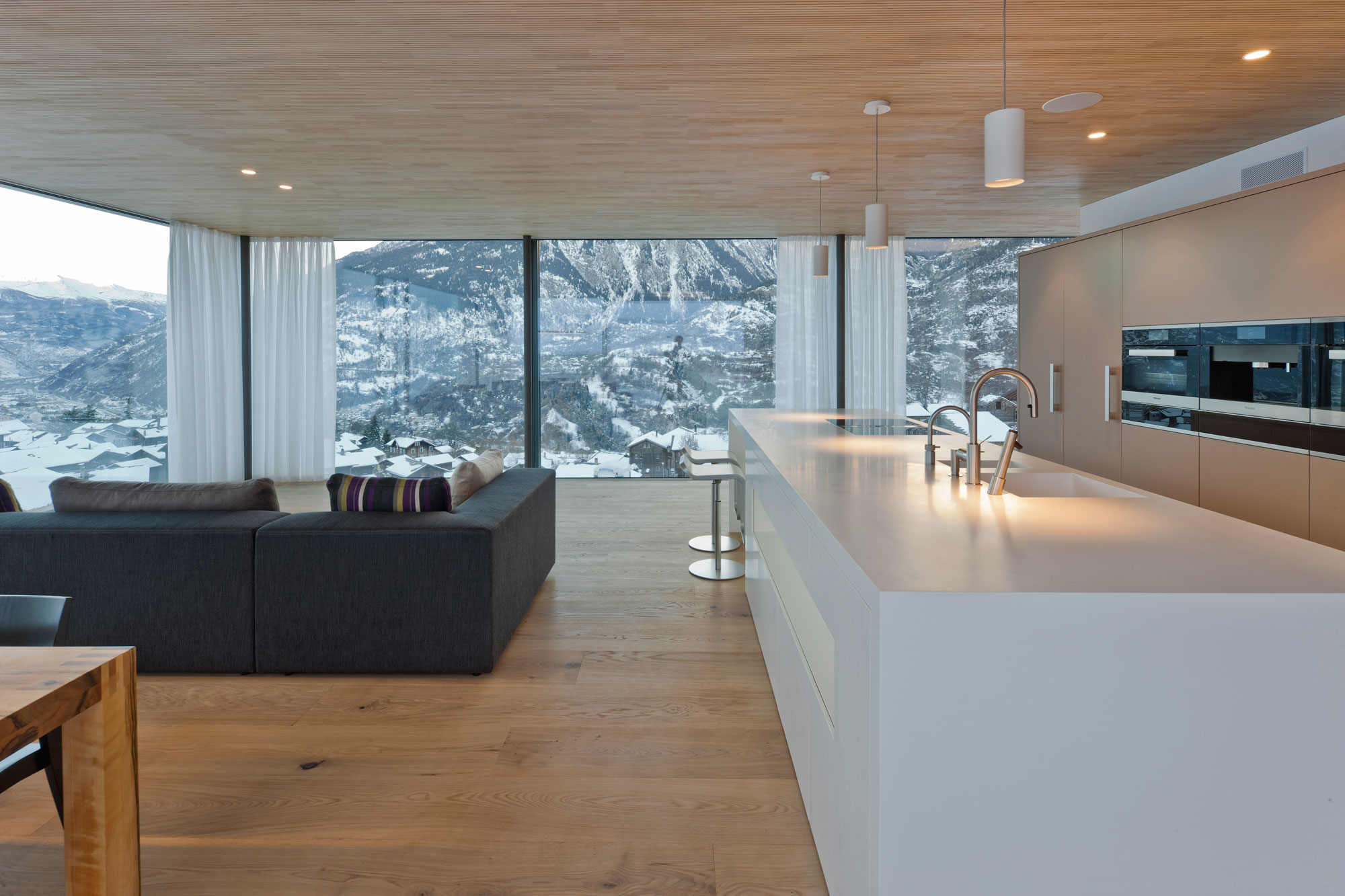 A Stylish Contemporary Home with Stunning Views in Termen, Switzerland by Matthias Werlen Architektur and Zeiter + Berchtold (2)