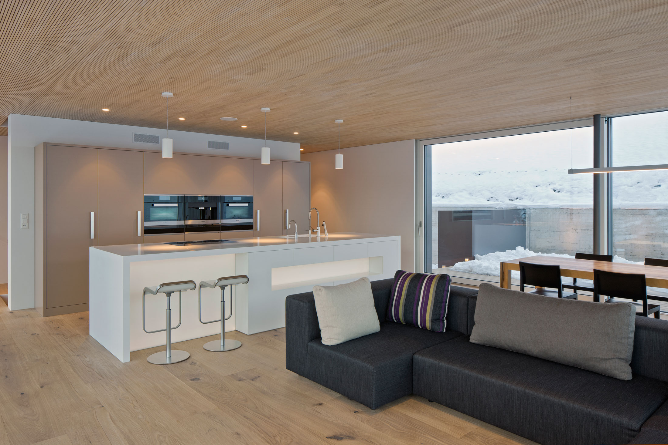 A Stylish Contemporary Home with Stunning Views in Termen, Switzerland by Matthias Werlen Architektur and Zeiter + Berchtold (3)