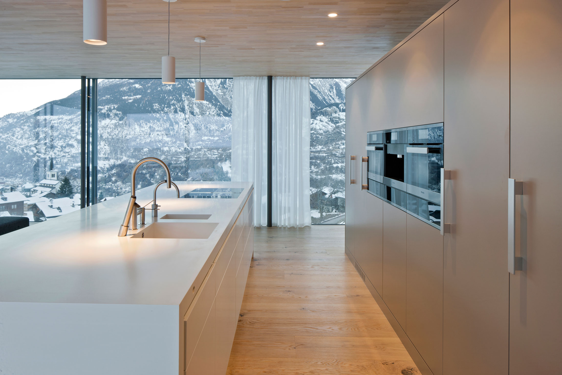 A Stylish Contemporary Home with Stunning Views in Termen, Switzerland by Matthias Werlen Architektur and Zeiter + Berchtold (8)