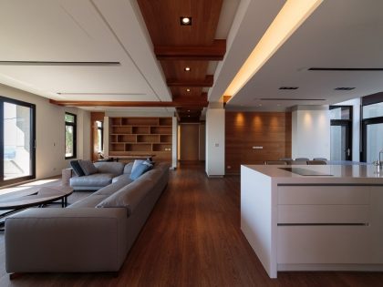 A Stylish Contemporary Home with Wood Accents in Taipei City