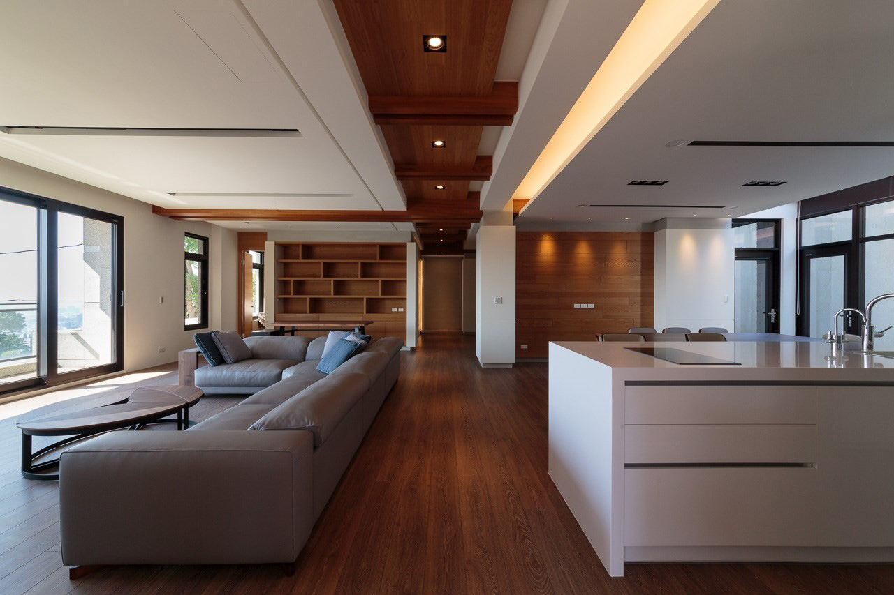 A Stylish Contemporary Home with Wood Accents in Taipei City by AYA Living Group (1)