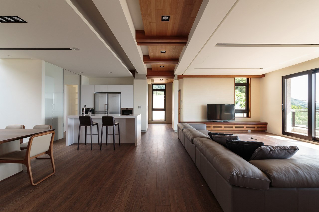 A Stylish Contemporary Home with Wood Accents in Taipei City by AYA Living Group (2)