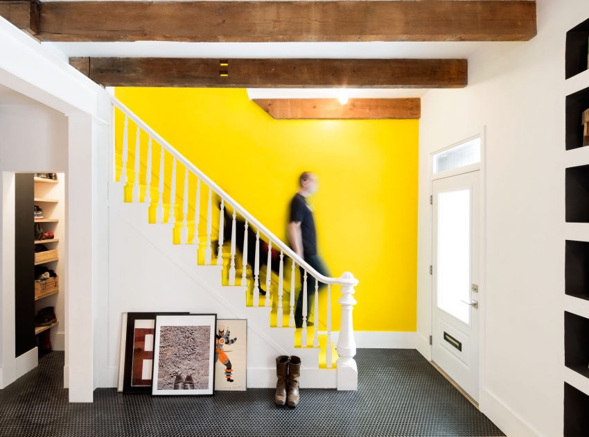A Stylish Contemporary Row House with Touches of Playfulness and Style in Montreal by MARK+VIVI (1)
