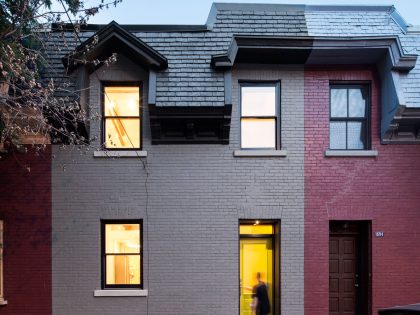 A Stylish Contemporary Row House with Touches of Playfulness and Style in Montreal by MARK+VIVI (12)