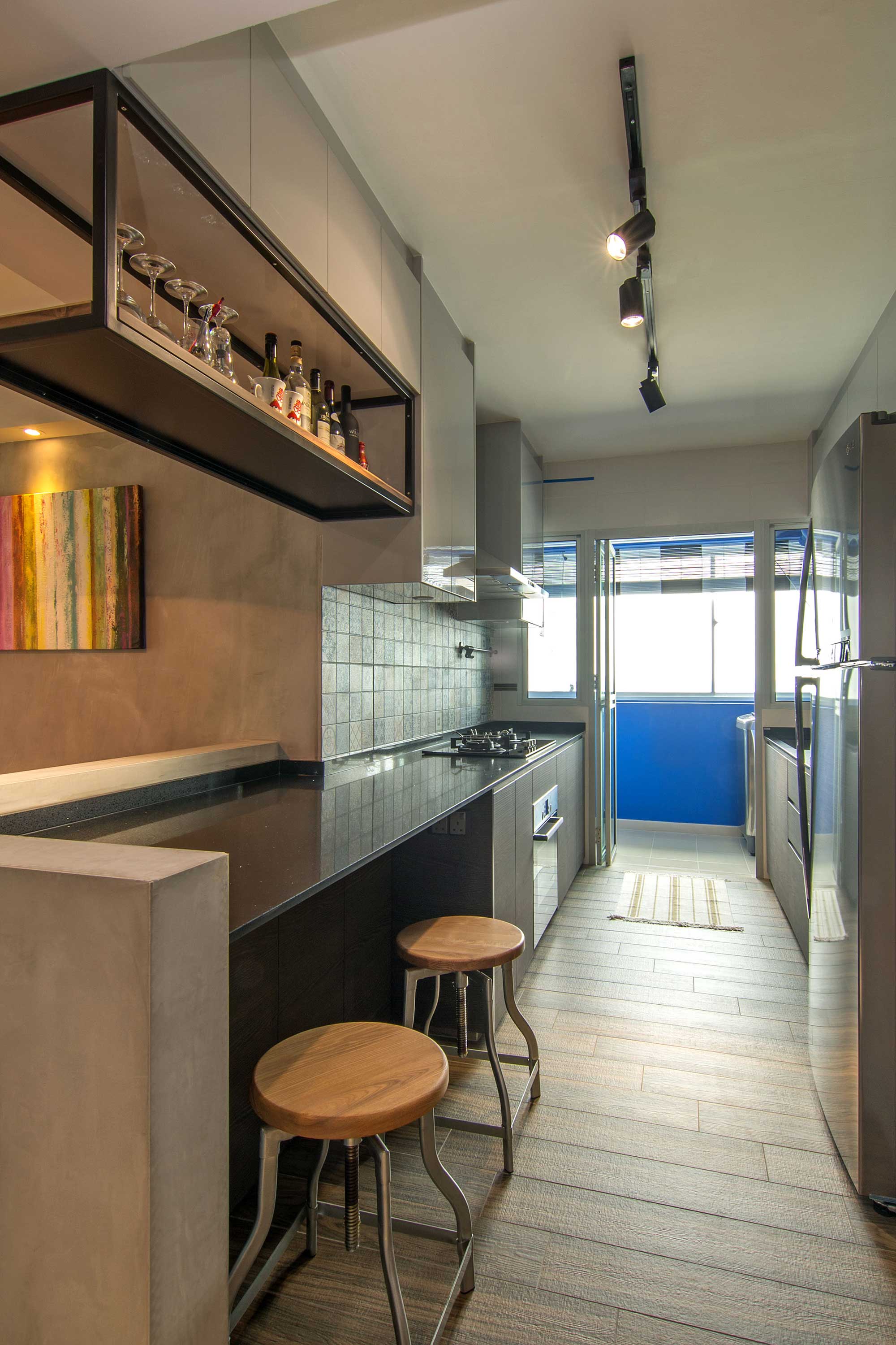 A Stylish Industrial Home for a Young Couple in Singapore by Vievva Designers (10)