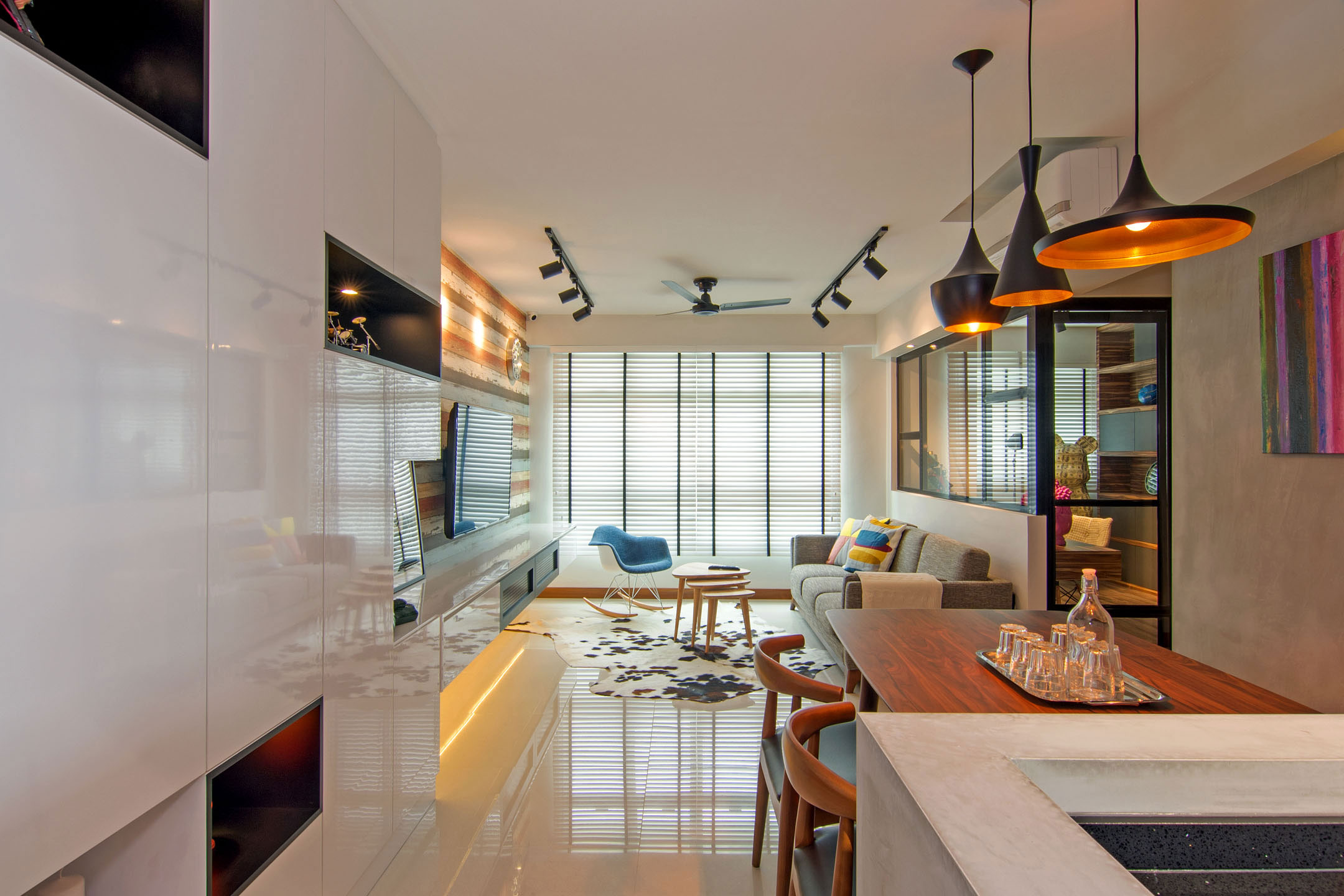 A Stylish Industrial Home for a Young Couple in Singapore by Vievva Designers (3)