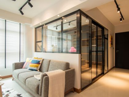 A Stylish Industrial Home for a Young Couple in Singapore by Vievva Designers (4)