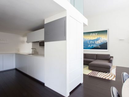 A Stylish Minimalist Apartment with Black and White Colors in New York City by Axis Mundi Design (1)