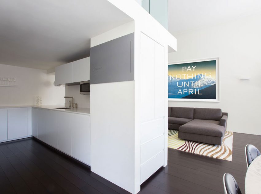 A Stylish Minimalist Apartment with Black and White Colors in New York City by Axis Mundi Design (1)