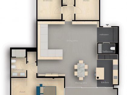 A Stylish Modern Apartment with Stunning Interior Elements on the Lake of Lugano by dotdotdot (15)