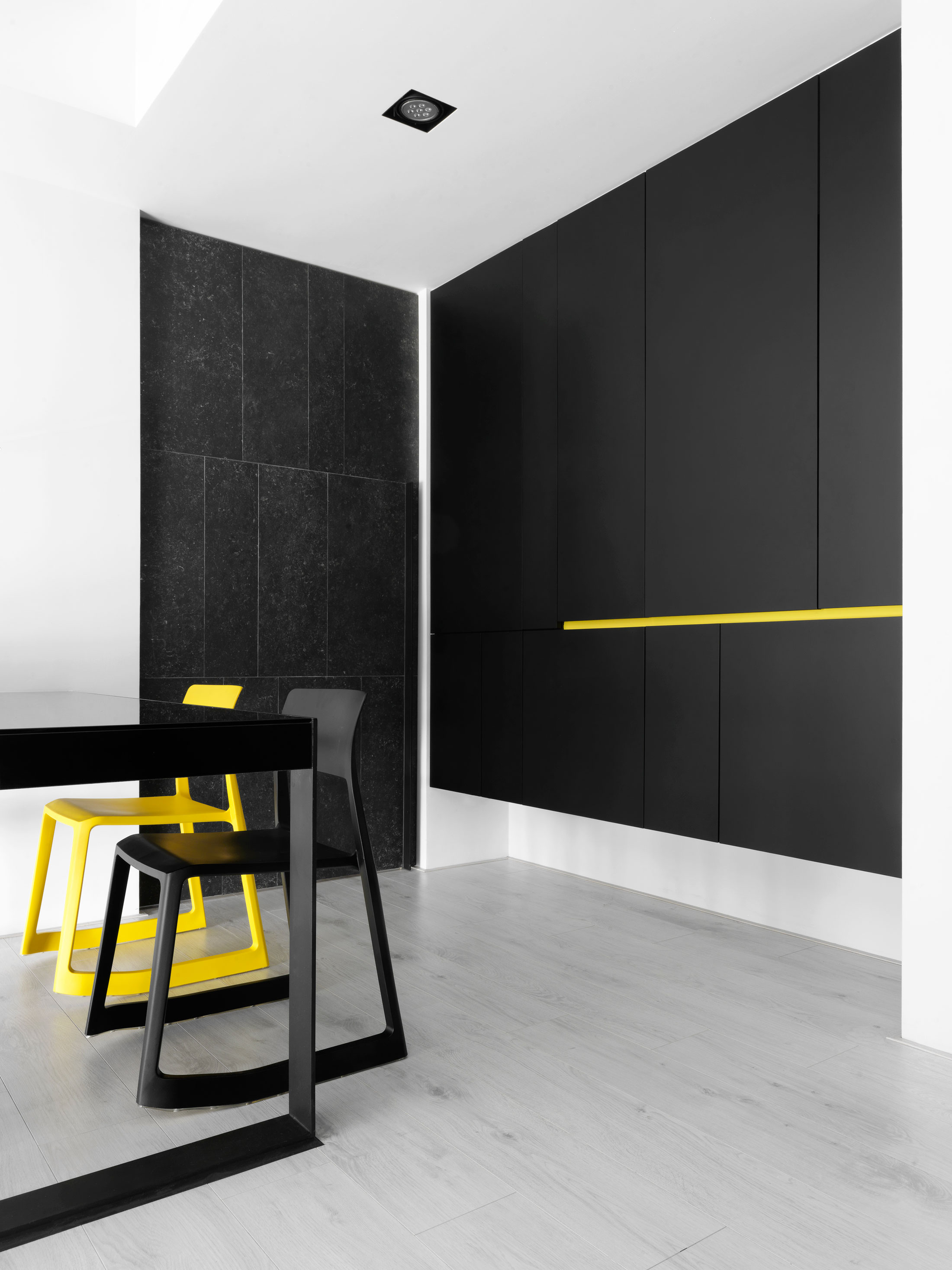 A Stylish Modern Apartment with a Strong Contrast of Materials in Taichung, Taiwan by Z-AXIS DESIGN (8)