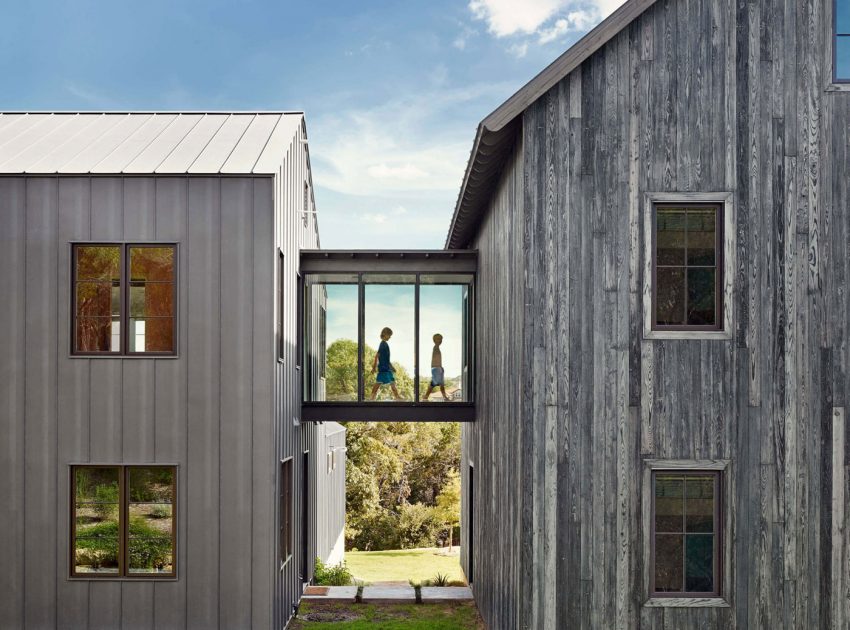 A Stylish Modern Farmhouse Built From Stone, Wood, Glass and Metal in Austin, Texas by Shiflet Group Architects & Glynis Wood Interiors (2)