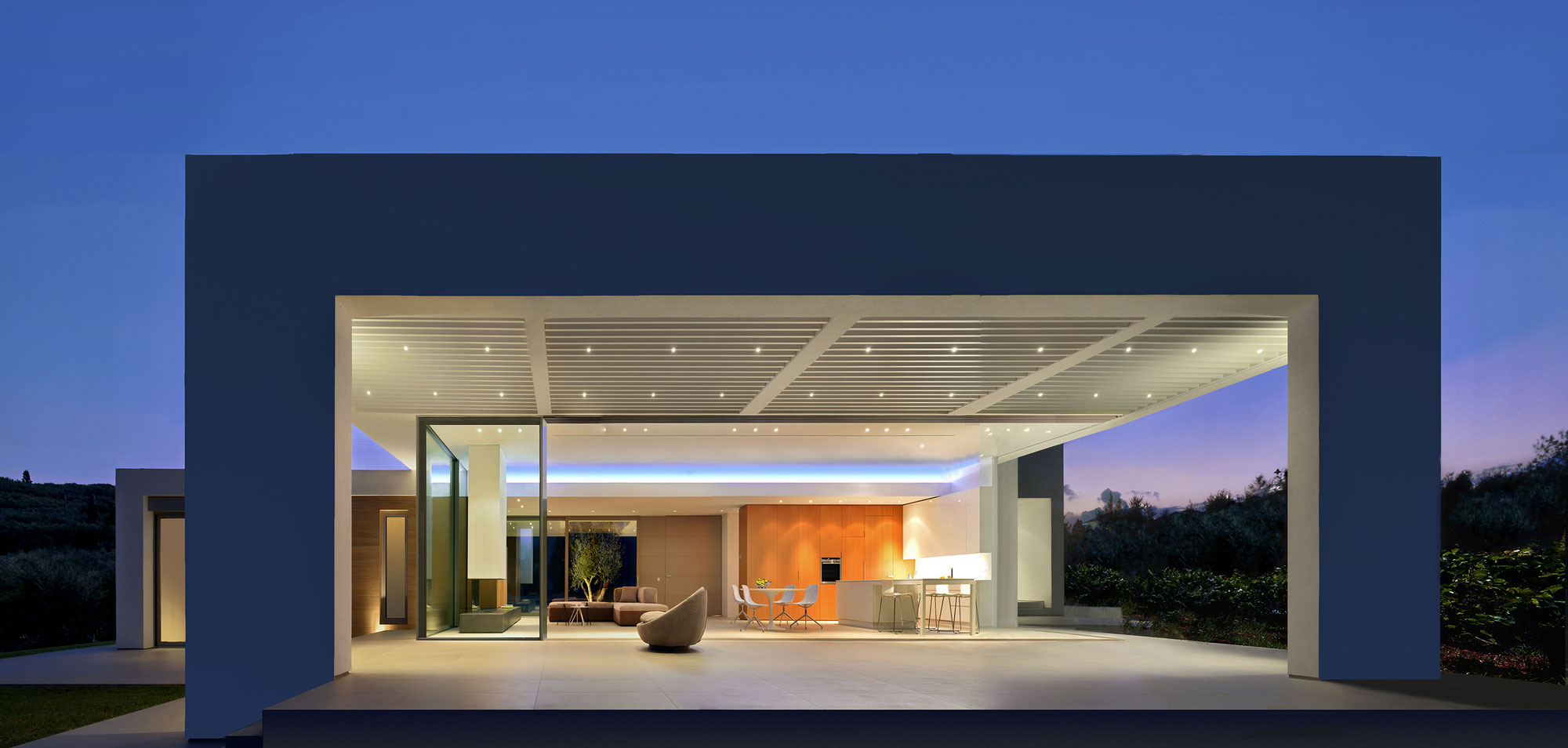 A Stylish Modern House with Mediterranean Sea Views in Ammoudi, Greece by Katerina Valsamaki Architects (14)