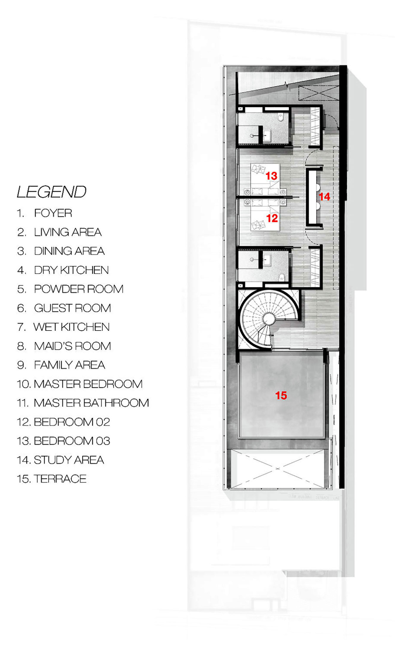A Stylish Semi-Detached House with White Translucent Box in Singapore by Park + Associates (13)