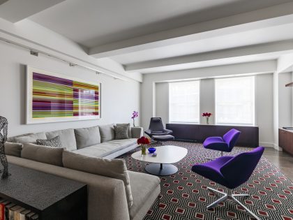 A Stylish and Colorful Contemporary Apartment on Park Avenue, New York City
