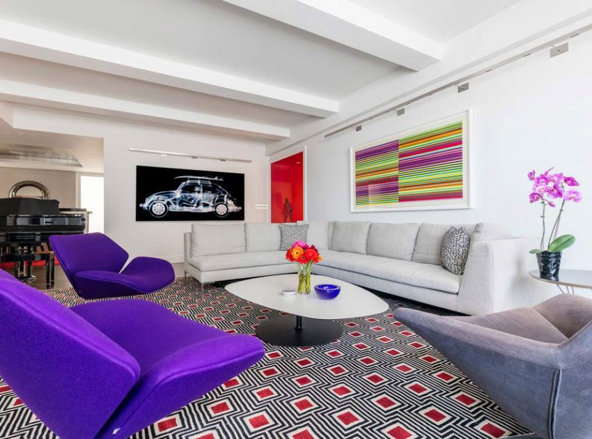 A Stylish and Colorful Contemporary Apartment on Park Avenue, New York City by Pier, Fine Associates (3)