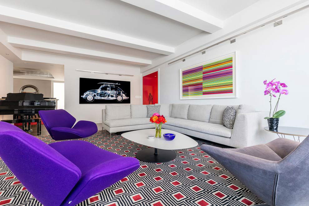 A Stylish and Colorful Contemporary Apartment on Park Avenue, New York City by Pier, Fine Associates (3)