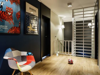 A Stylish and Colorful Modern Home for a Young Couple with Two Boys in Tczew, Poland by Fabryka Wnętrz (23)