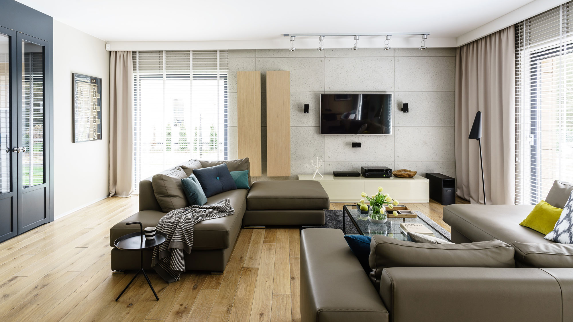 A Stylish and Colorful Modern Home for a Young Couple with Two Boys in Tczew, Poland by Fabryka Wnętrz (3)