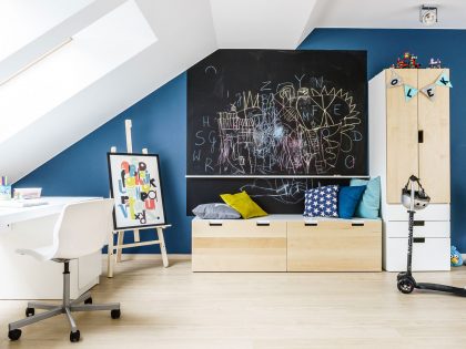 A Stylish and Colorful Modern Home for a Young Couple with Two Boys in Tczew, Poland by Fabryka Wnętrz (36)