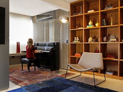 A Stylish and Exquisite Contemporary Apartment in Londrina, Brazil by ZIZ Arquitetura (2)