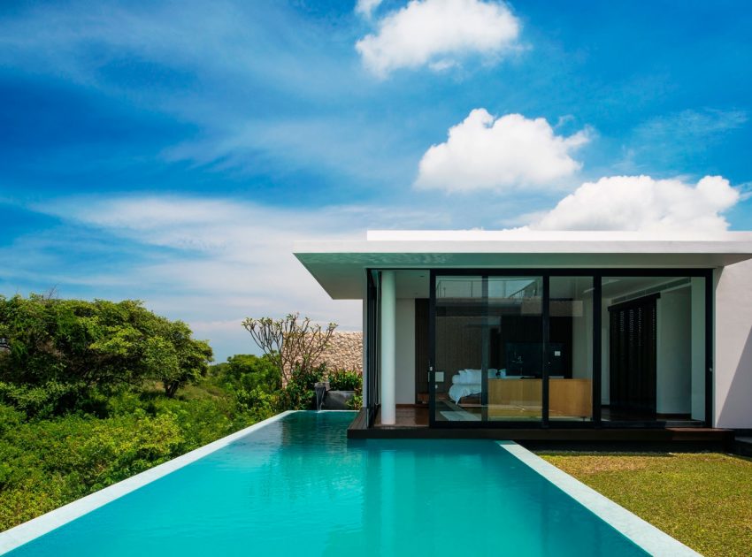 A Stylish and Stunning Contemporary Home with Lap Pool in Bali, Indonesia by Parametr Architecture (1)