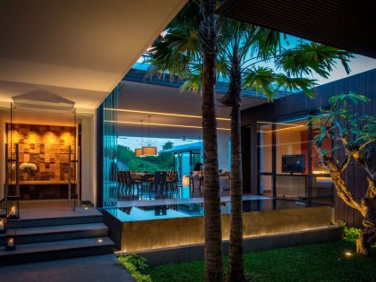 A Stylish and Stunning Contemporary Home with Lap Pool in Bali, Indonesia by Parametr Architecture (16)