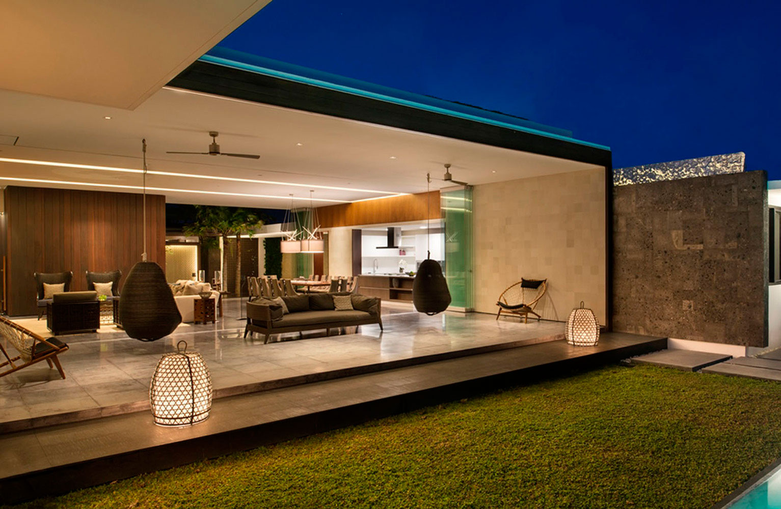 A Stylish and Stunning Contemporary Home with Lap Pool in Bali, Indonesia by Parametr Architecture (17)