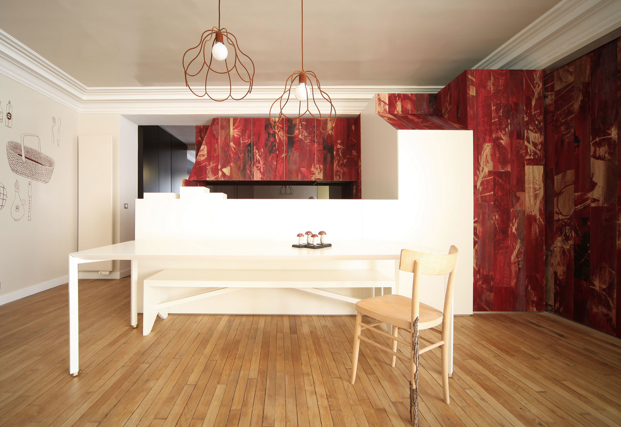 A Stylish and Vibrant Contemporary Apartment in Paris, France by UdA (9)