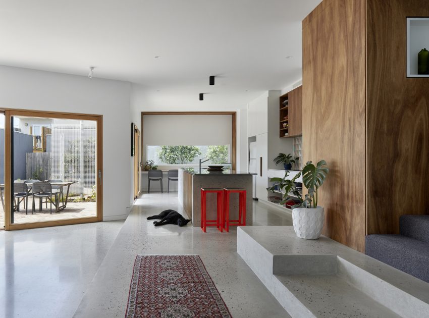 A Sustainable Contemporary Home with Warm Interiors for a Young Family in Melbourne, Australia by Poly Studio (5)