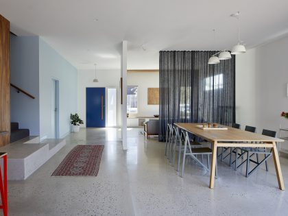 A Sustainable Contemporary Home with Warm Interiors for a Young Family in Melbourne, Australia by Poly Studio (6)