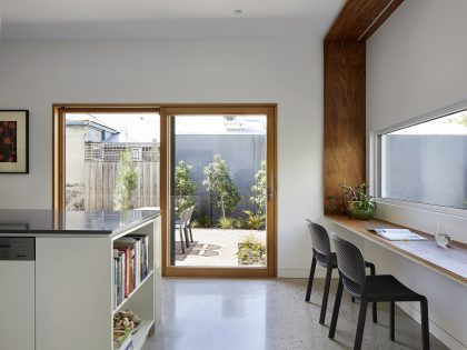 A Sustainable Contemporary Home with Warm Interiors for a Young Family in Melbourne, Australia by Poly Studio (8)