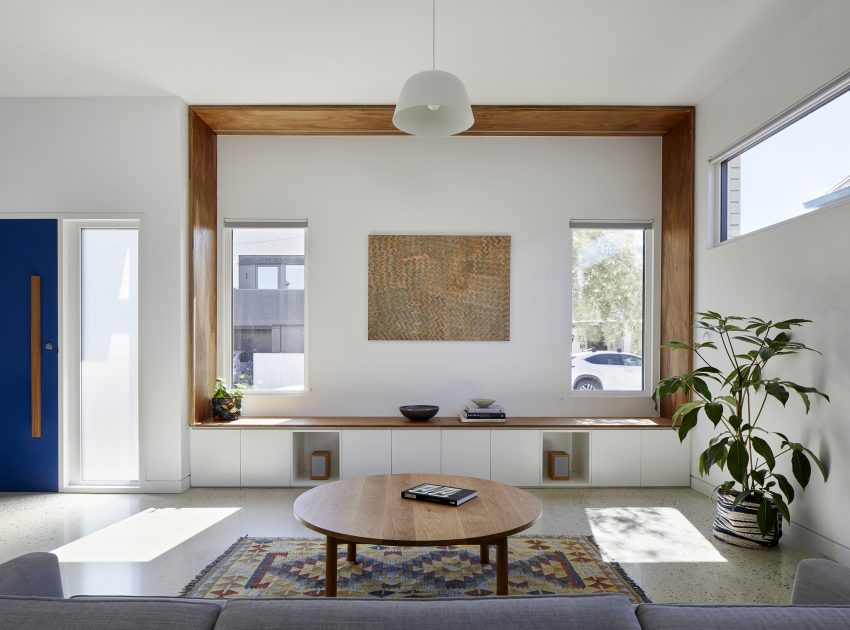 A Sustainable Contemporary Home with Warm Interiors for a Young Family in Melbourne, Australia by Poly Studio (9)