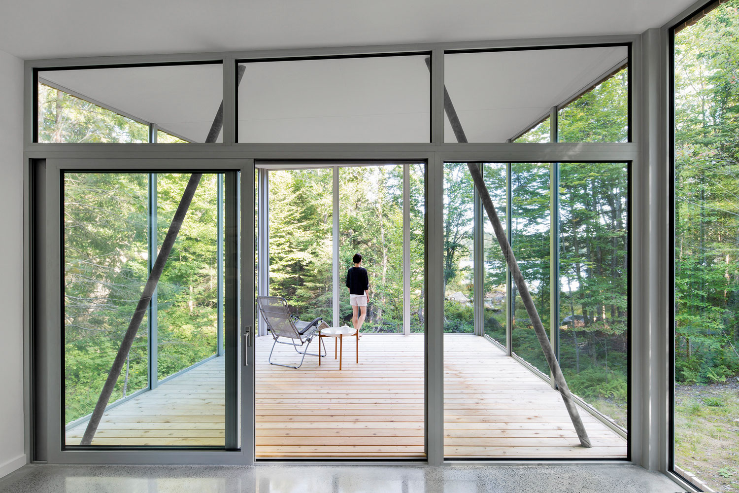 A Sustainable Family Lake House Surrounded by Lush Woods on Lac Grenier by Paul Bernier Architecte (5)