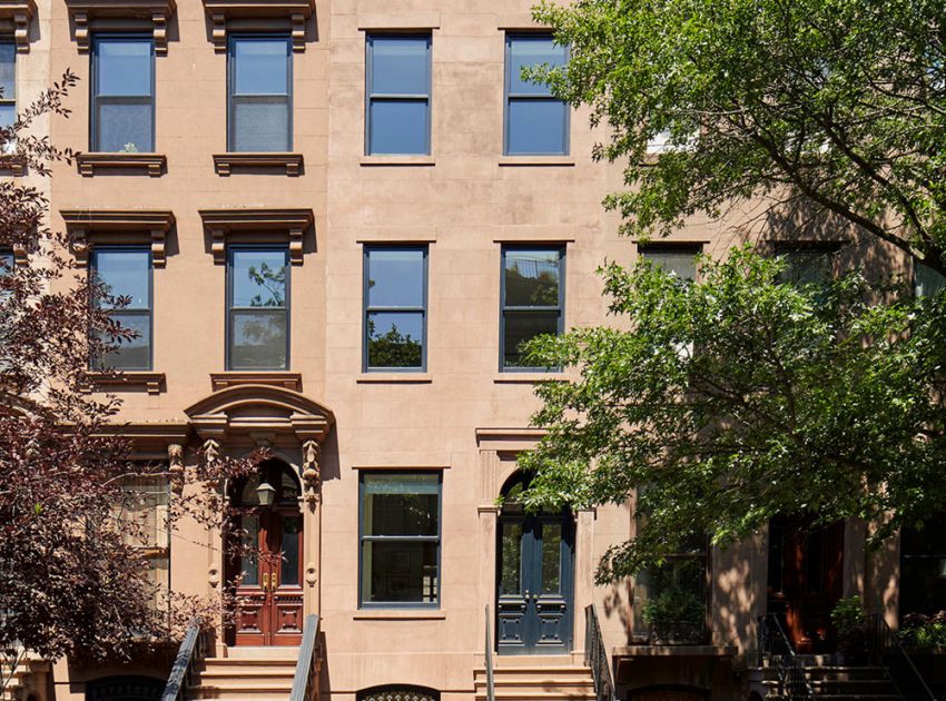 A Three-Family Row House Converted Into an Elegant Contemporary Home in Carroll Gardens, New York City by Lang Architecture (1)