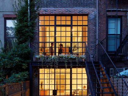 A Three-Family Row House Converted Into an Elegant Contemporary Home in Carroll Gardens, New York City by Lang Architecture (18)