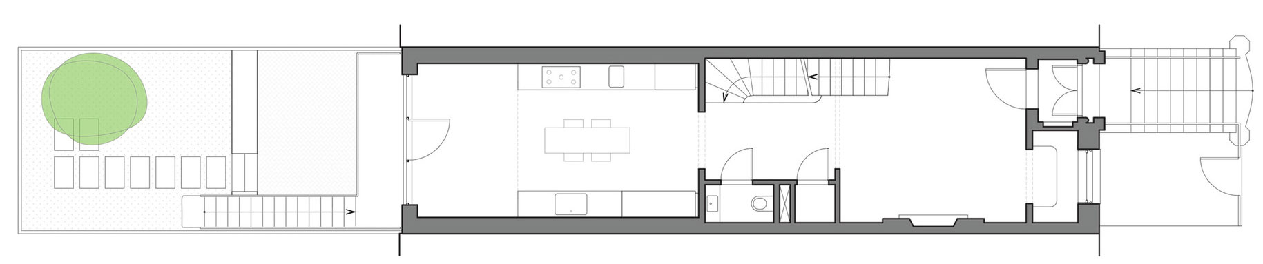 A Three-Family Row House Converted Into an Elegant Contemporary Home in Carroll Gardens, New York City by Lang Architecture (19)