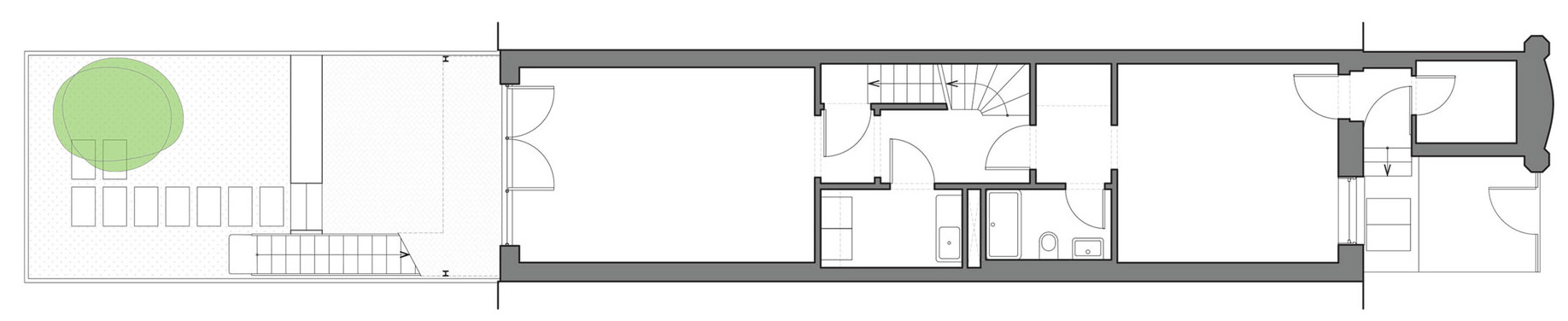 A Three-Family Row House Converted Into an Elegant Contemporary Home in Carroll Gardens, New York City by Lang Architecture (20)