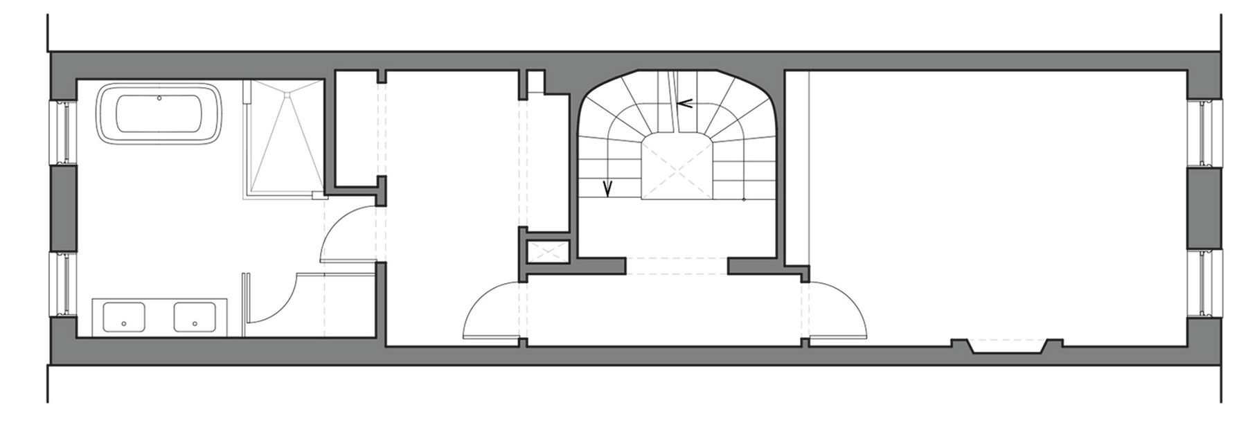 A Three-Family Row House Converted Into an Elegant Contemporary Home in Carroll Gardens, New York City by Lang Architecture (22)