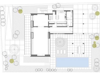 A Trendy Contemporary Home Blends Indoor and Outdoor Spaces in Kifisia by ISV Architects (9)