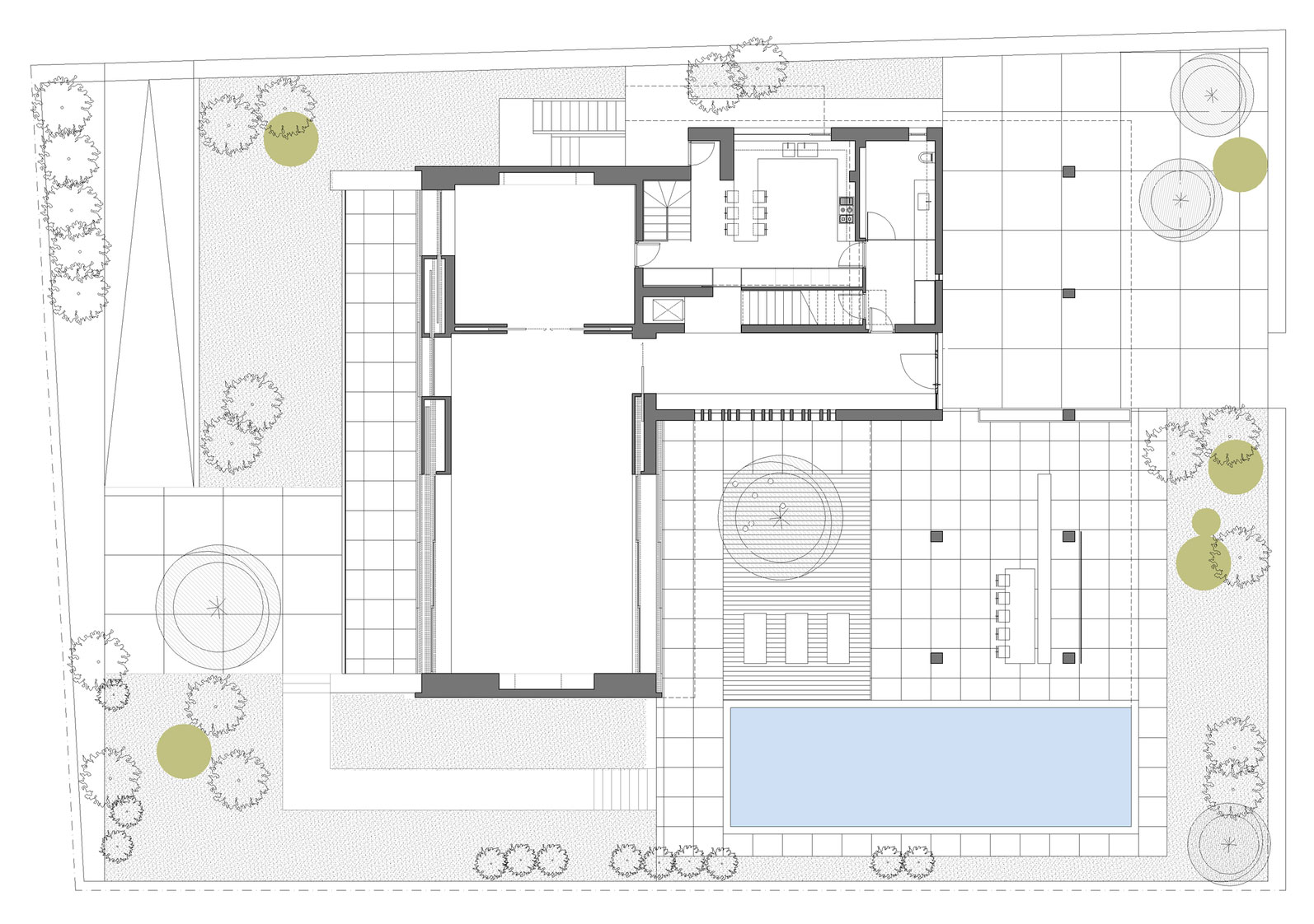 A Trendy Contemporary Home Blends Indoor and Outdoor Spaces in Kifisia by ISV Architects (9)