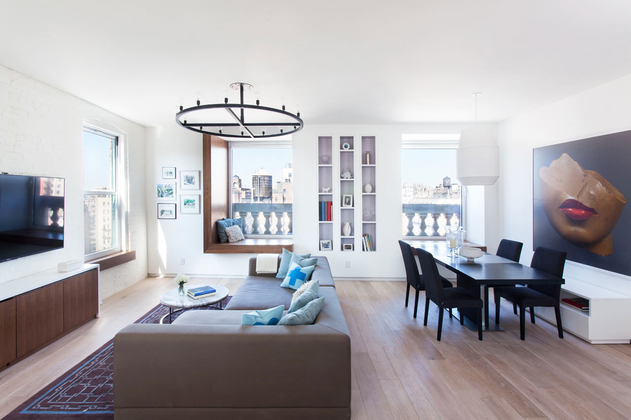 A Two Apartments Joined Into a Spacious Contemporary Home in New York City by Tirmizi Campbell (1)