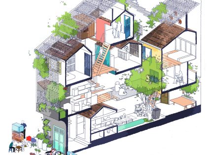 A Wonderful Vertical Home with Indoor Garden and Courtyard in Ho Chi Minh City by a21studĩo (19)