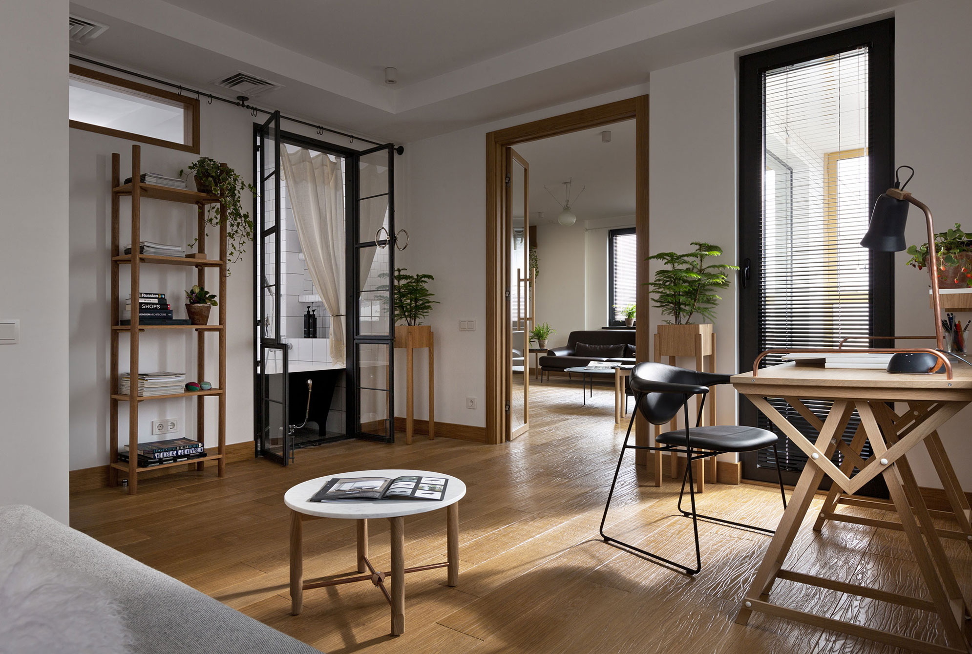 An Airy Monochromatic Apartment with Clean Lines and Simple Furnishings in Kiev by Alena Yudina (30)