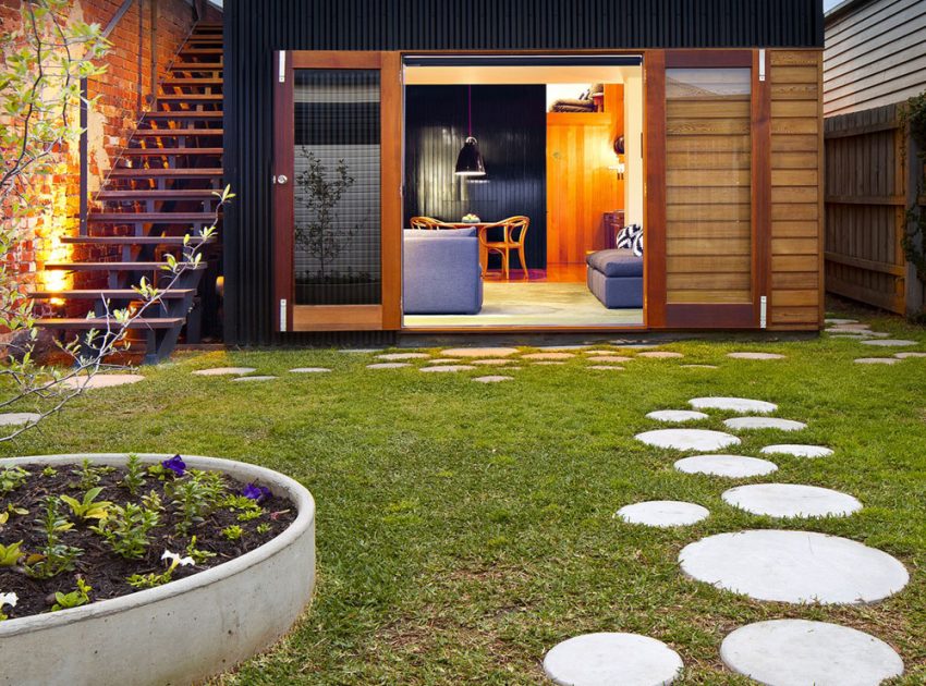 An Eclectic Industrial Home with Recycled and Spatial Arrangement in Brunswick by Christopher Botterill (7)